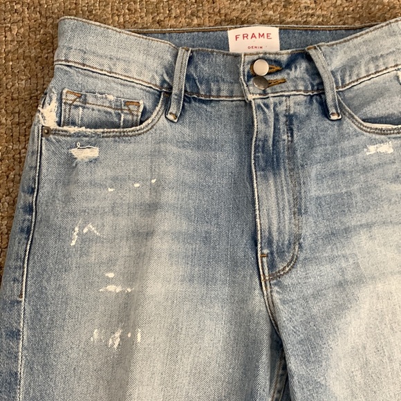 Frame Denim Women’s Heritage Le Sylvia Kick Boot Light Wash Jeans Size 27 - Picture 3 of 8